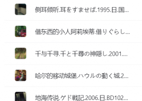 【宫崎骏】宫崎骏动画